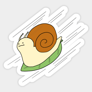 Speedy Snail Sticker